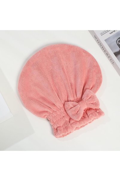 Generic Hair Hat , made of Coral Fleece material , 25 cm x 30 cm Size, Apricot