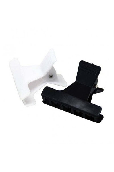 Bifull Professional Hair Clips - Small White and Black Staple 12 Pcs - Bifull