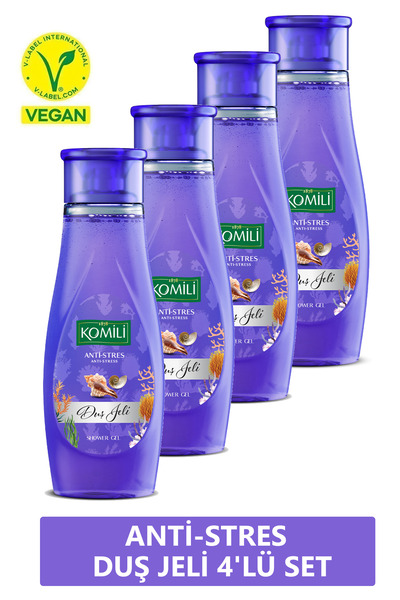 Komili Anti-Shower Gel Set - 4 x 500 mL
