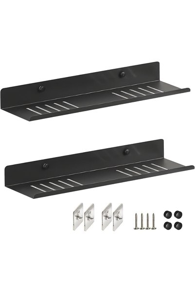 Generic Over The Sink Shelf, 2Pcs Metal Wall Mounted Bathroom Countertop Orga...
