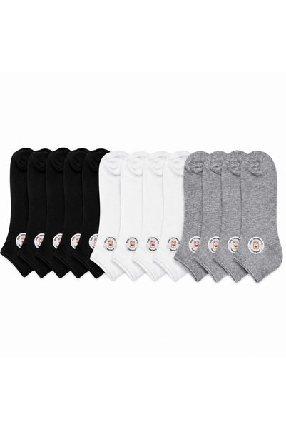 WomanAndKids Night Unisex Booties Socks 12-Pack |   85% Cotton Recycled Yarn,...