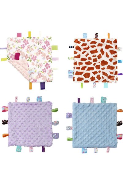 Generic CREVENT, Safety Blankets for Babies, Soft and Small with Tag, Sensory...