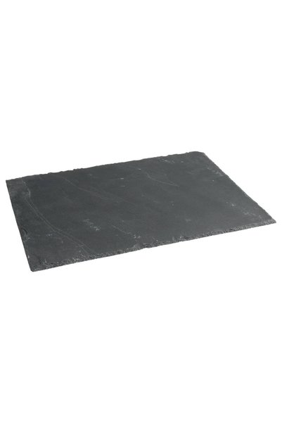 OEM Platou servire ardezie, 30x40 cm, negru
