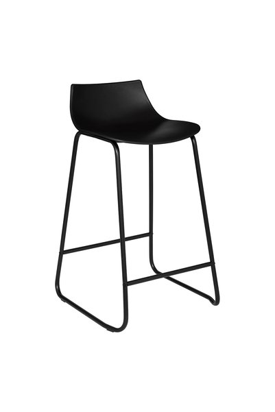 OEM Scaun bar Otac, 47x49x83 cm, polipropilena si metal, negru