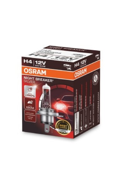 Osram BEC 12V H4 60/55 W NIGHT BREAKER ΑΣΗΜΙ +100%