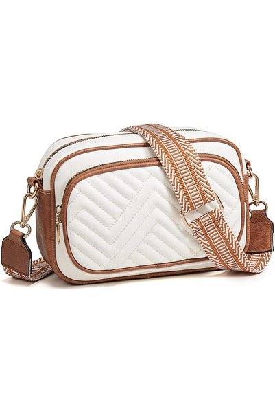 Generic Quilted Crossbody Bags for Women, Small Vegan Leather Shoulder Handba...