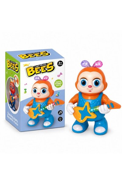 Avaleea Musical Electric Bee With Guitar And Colorful Lights, Interactive Toy...