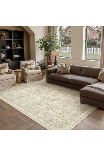 Generic Beige Vintage Living Room Rugs 160x230cm Bedroom Area Rug