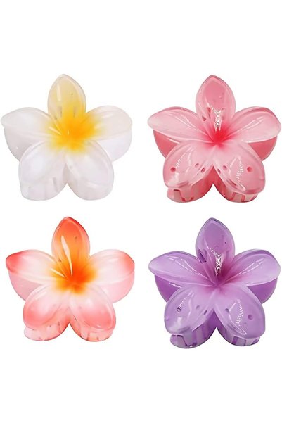 Generic Large Claw Clips for Thick Hair - Strong Hold Nonslip Hawaiian Flower...