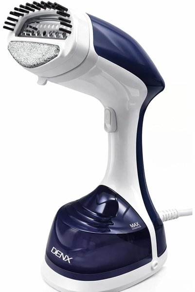 Generic Portable Garment Steamer DX3005, 1200W, 300ml Tank, White and Navy