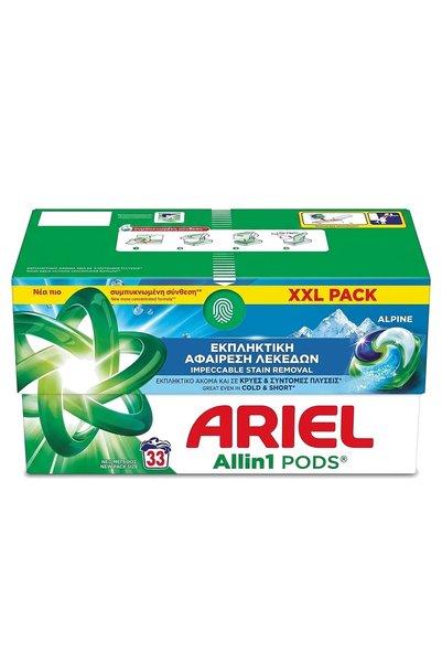 Ariel Capsule de detergent pentru rufe Allin1 PODS Alpine, pachet XXL pentru ...