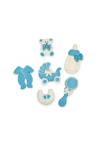 Anyta Cooking Decor comestibil - Set nou nascut albastru