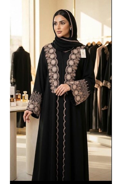 MİREVA Embroidered Abaya Abaya