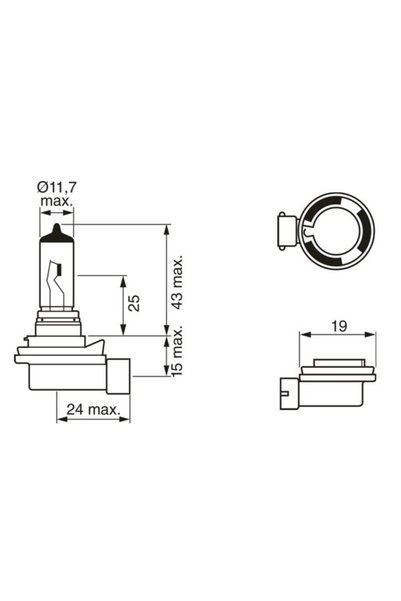 Bosch BEC 12V H8 35W PURE LIGHT