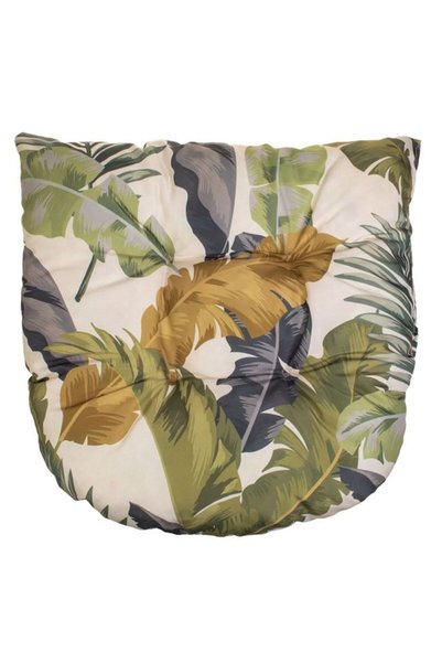 SHOPIENS Perna scaun potcoava ecru cu model frunze verzi 50x45 cm pentru deco...