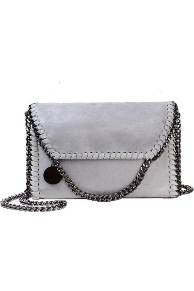Generic Designer Chain Shoulder Purse for Women Soft Leather Quilted Clucth F...