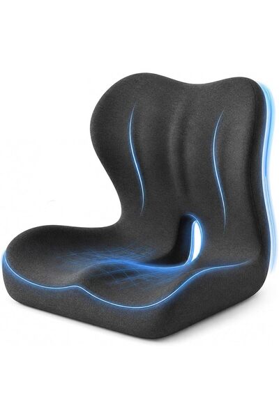 Generic Memory Foam Seat Cushion, Ergonomic Orthopedic Pad for Car Truck Offi...