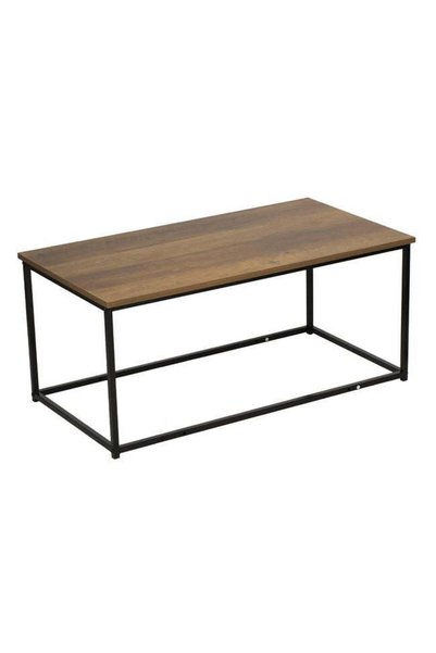 SHOPIENS Masuta dreptunghiulara de interior cu blat MDF natur si cadru metali...