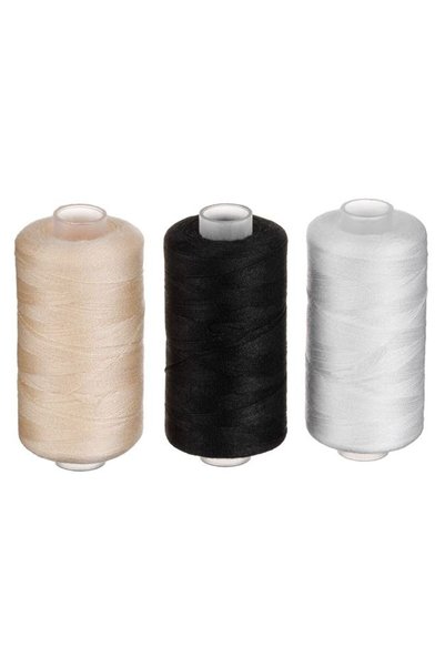 SHOPIENS Set bobine ata bej neagra alba 3 bucati Shopiens®