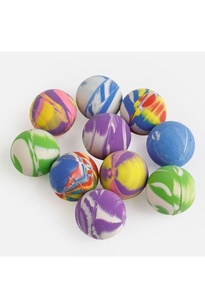 SHOPIENS Set 10 bucati mingi bouncy colorate in plasa 3 cm Shopiens®