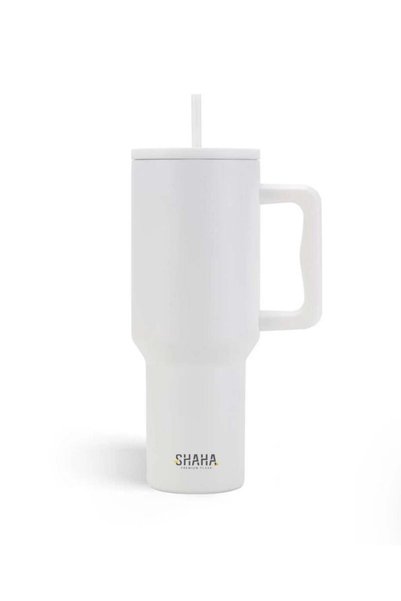 SHAHA Stainless Steel Flask with Straw, 1.2L