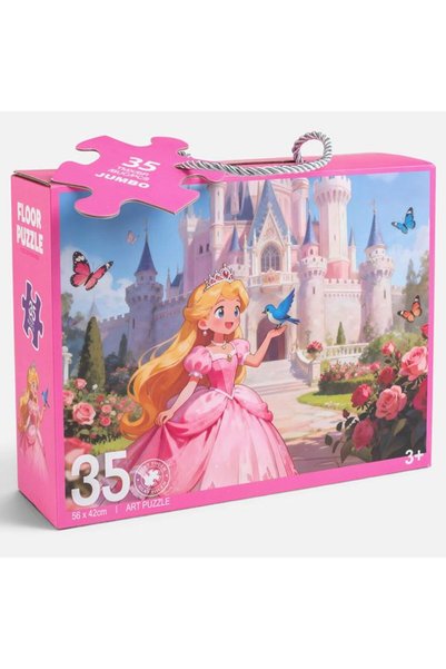 SHOPIENS Puzzle de Podea Printesa la Castel (35 Piese ) din hartie Shopiens®