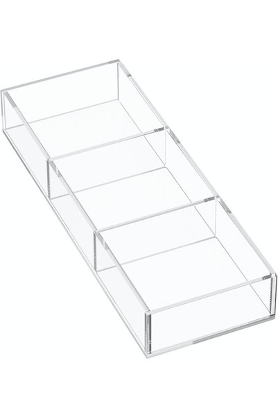 Generic 3 Section Acrylic Drawer Organizer Tray