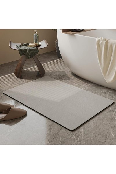 Generic Non Slip Diatomite Bath Mat, Ultra Absorbent Quick Dry Thin Floor Mat...
