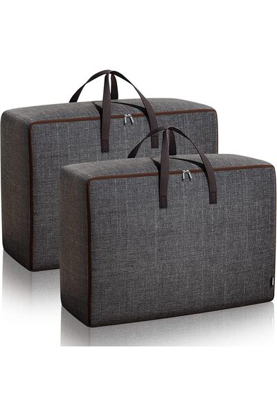 Generic 2 Pack Large Duvet Storage Bags for Bedding, Comforters, Quilts, Pill...