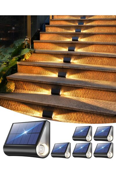 Generic 2 Pack Solar Powered Step Lights, Outdoor Enhanced Security LED Water...