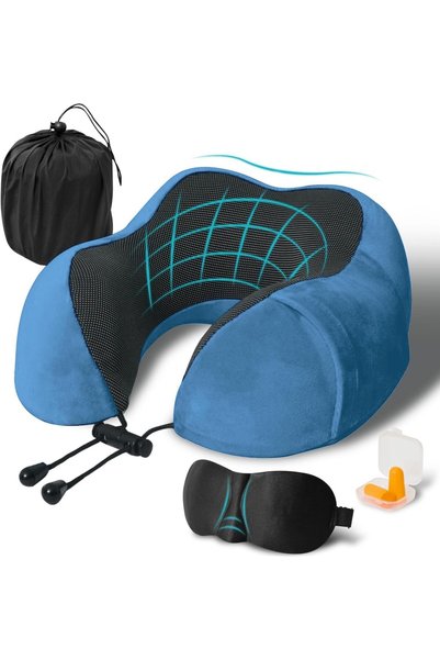 Generic Travel Pillow, Memory Foam Neck Pillow for Traveling, U Shape Neck Pi...