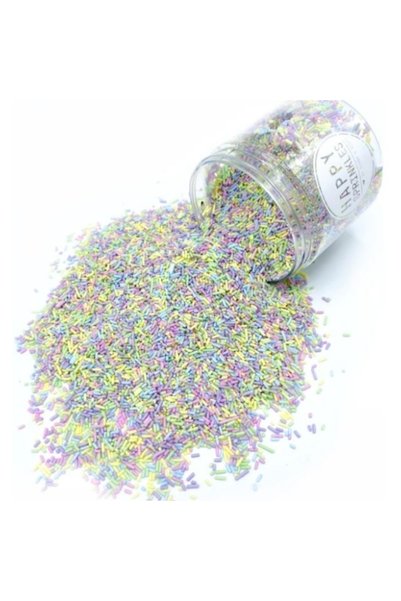 Happy sprinkles Sprinkles Pastel Strands - Fire din Zahăr Pastel pentru Decor...