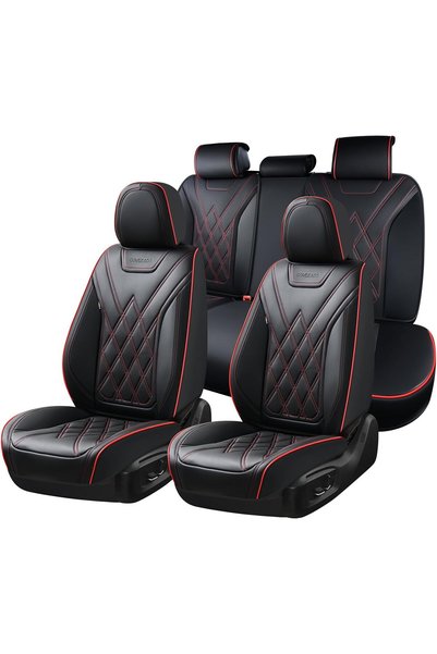 Generic Car Seat Covers Full Set, Seat Covers for Cars, Waterproof Leather Au...