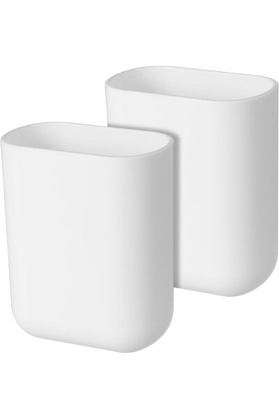 Generic 2pcs Wall Mounted Toothbrush Holders with Drainage Bathroom Organizer...