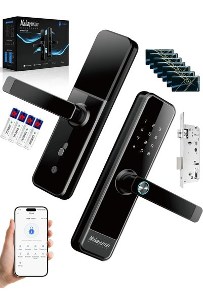 Generic Makaruyon Smart Door Lock, Modern TTLock WiFi Fingerprint, 4585, Arab...