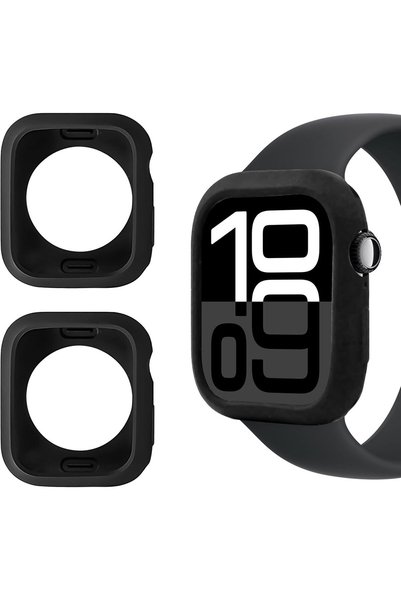 Generic Compatible with Apple Watch Series 11/10 46mm Case, 2pcs Silicone Pro...