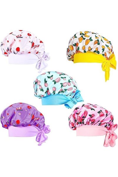 Generic Kids Satin Bonnet for Sleeping, Sleeping Cap for Girls Boys, Soft Sat...