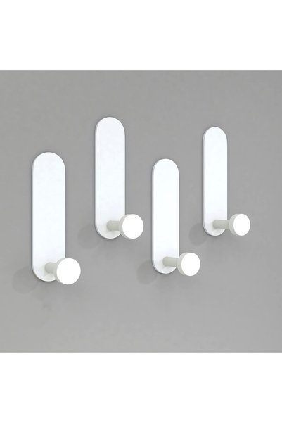 Generic 4Pcs Self Adhesive Hooks Sticky Hooks Extra Strong Stick on Wall Over...