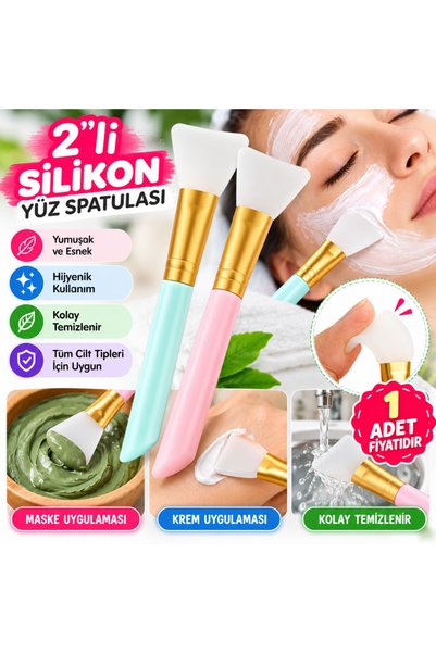 Nur store Çanta 2-Piece Silicone, Easy-to-Clean, User-Friendly Face Skincare ...