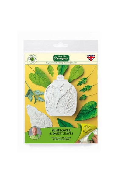 Katy Sue Silicone mold - SUNFLOWER LEAVES & DAISIES