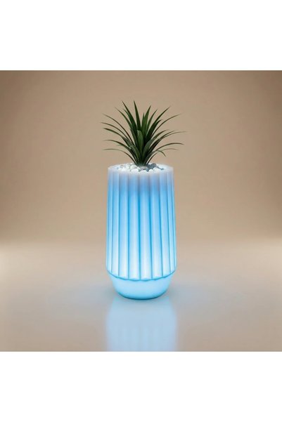 MYASEM STORE Rgb Multicolor Large Size Illuminated Bloom Planter Pot