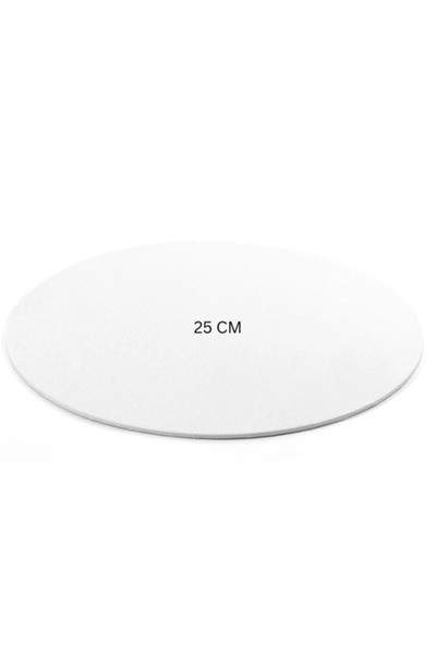 DECORA Cake Disc - WHITE - Ø 25CM - 3 mm thick
