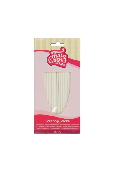 Fun Cakes Set of 50 lollipop sticks - 15 CM