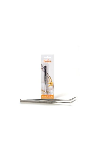 DECORA Stainless Steel Angled Tweezers