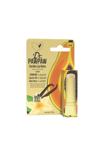 Dr. PAWPAW Balsam de buze Vanilie, hidratant, cu aromă de vanilie, 4 g