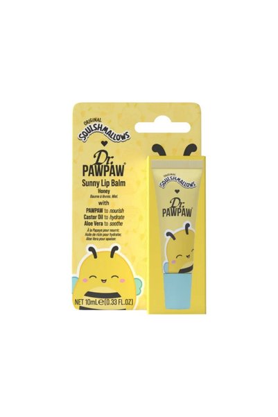 Dr. PAWPAW Balsam de buze Sunny Honey, hidratant, cu aloe vera, 10 ml