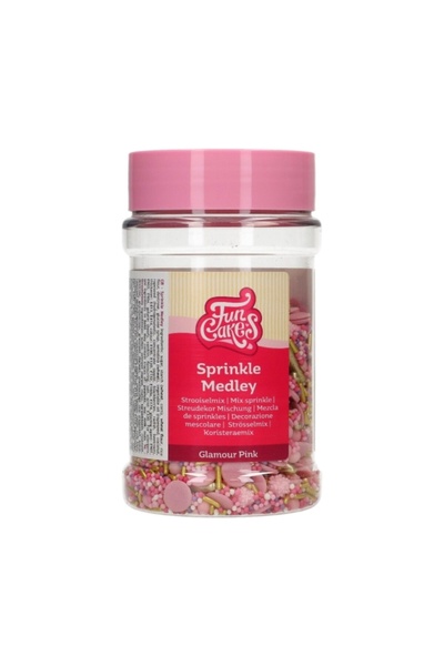 Fun Cakes Ζαχαρωτά διακοσμητικά - SPRINKLE MEDLEY GLAMOUR PINK 180 G