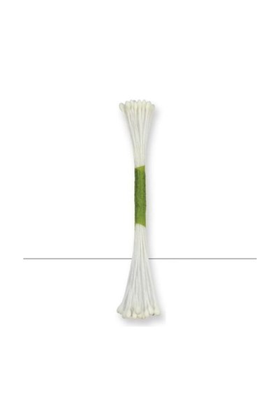 Jem Small Flower Stamen Set - 50 pieces - White