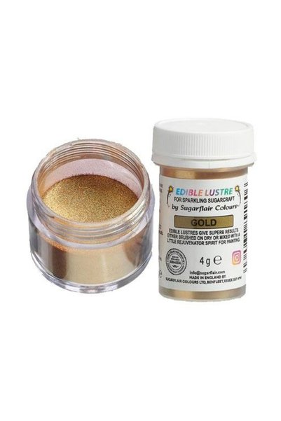 Sugarflair Colorant pudra Lustre Auriu - Gold - 4 gr