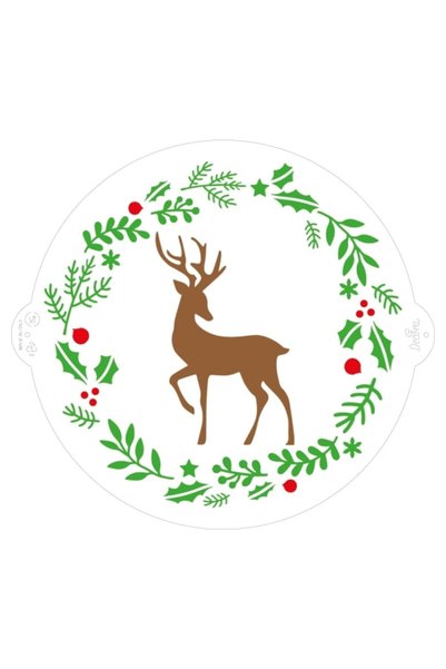DECORA Christmas Pattern Stencil - 25 CM